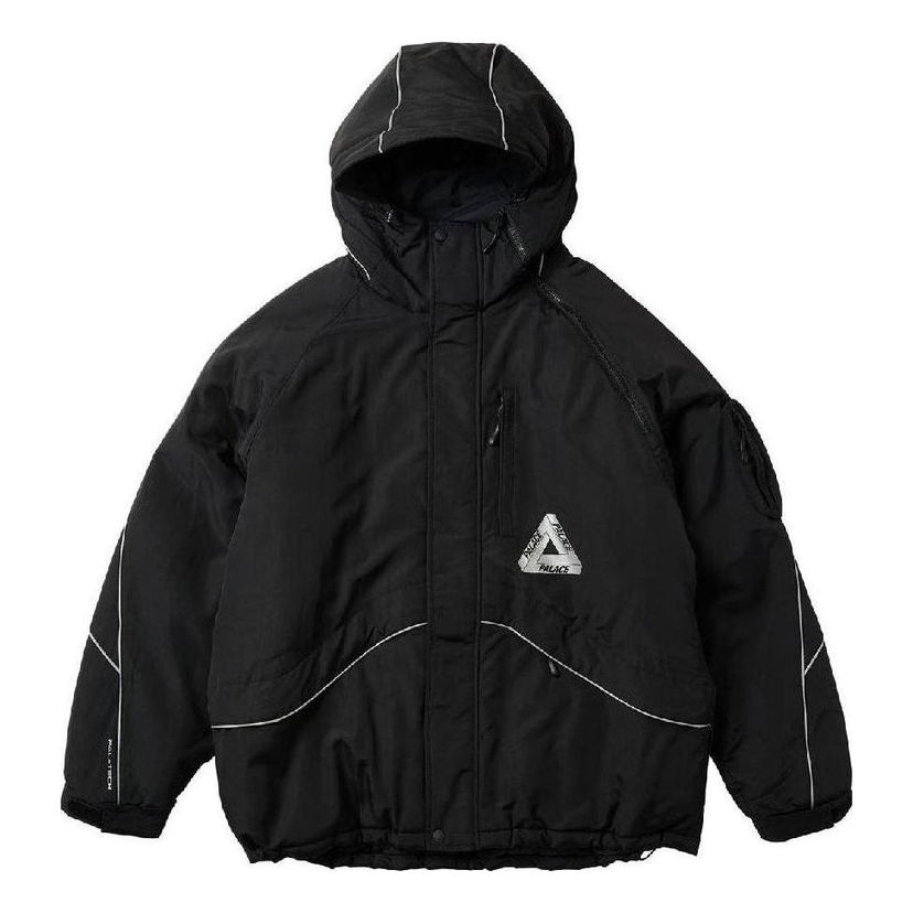 Prešívaná bunda Palace M-Tech Hooded Jacket Čierna | P23JK122