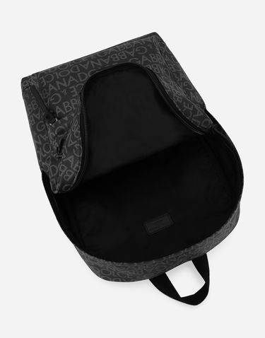 Batoh Dolce & Gabbana Dolce & Gabbana Coated Jacquard Backpack Čierna | EM0034AJ7058B969, 3
