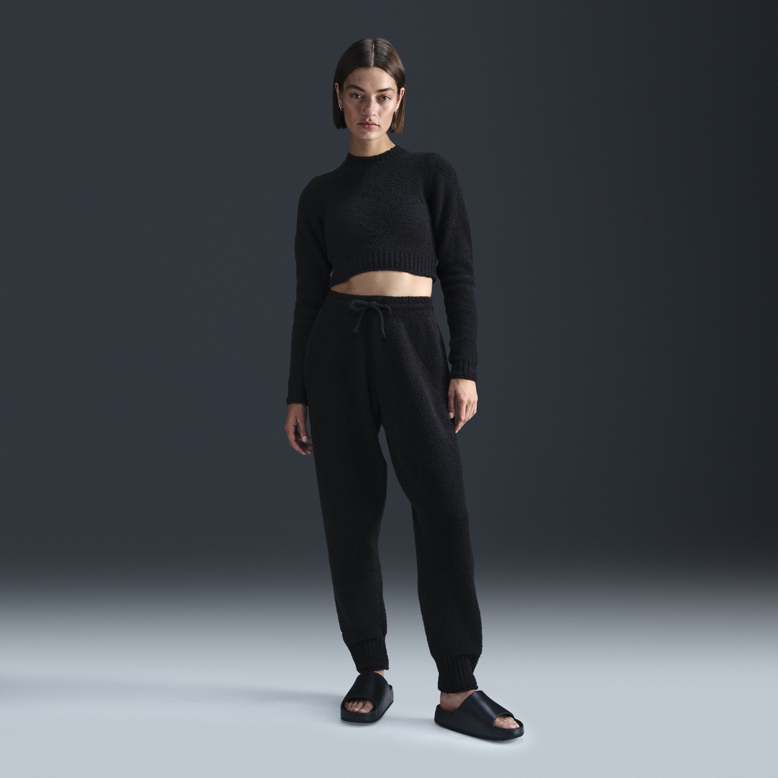 Phoenix Cozy Bouclé Crop Top