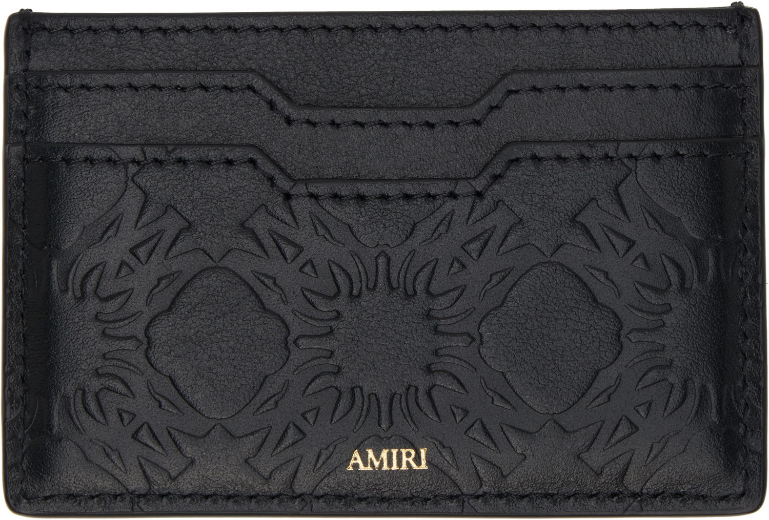 Peňaženka AMIRI 'MA' Quad Leather Card Holder Čierna | AMACCO1014, 1