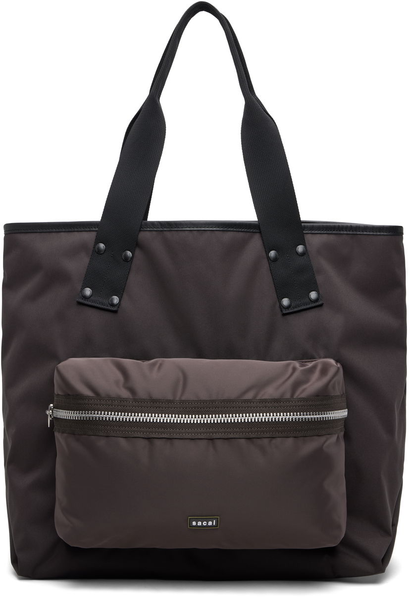 Tote bag sacai Sacai Pocket Large Tote Šedá | 25-01020S