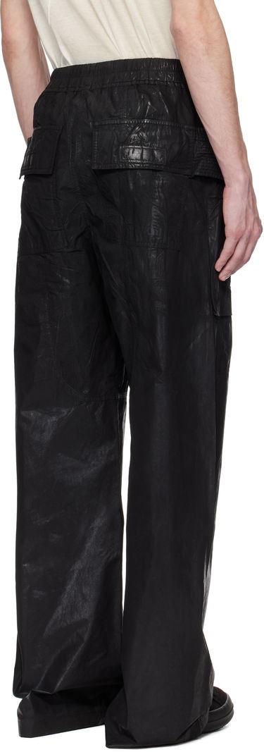 Cargo nohavice Rick Owens Rick Owens DRKSHDW Hollywood Creatch Wide Drawstring Cargo Pants Čierna | DU01E3394 PF, 2