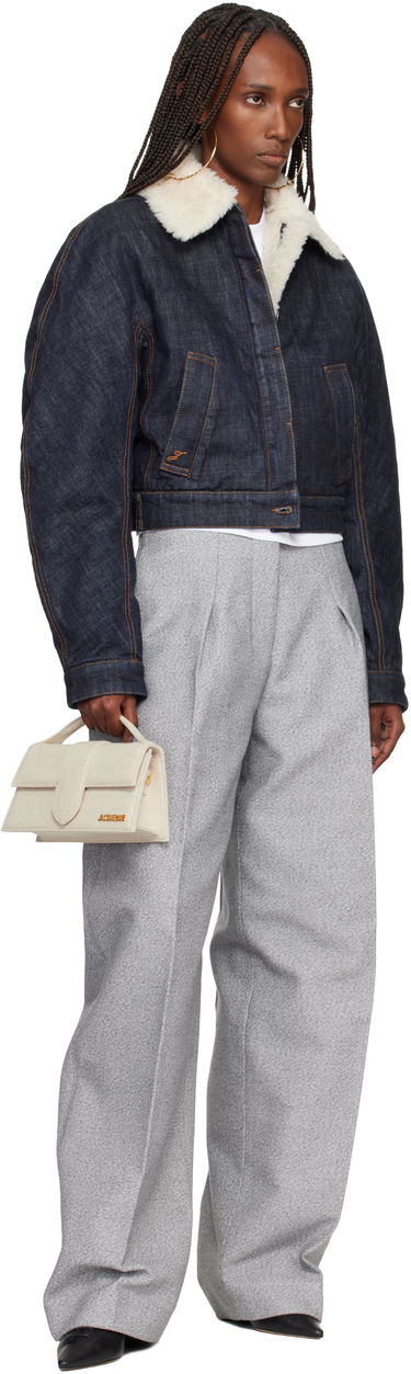 Taška cez rameno Jacquemus Les Classiques 'The large Bambino' Linen Top Handle Shoulder Bag Béžová | 22HBAW00007AW00094, 3