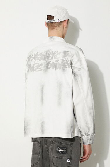 Bunda AAPE by A Bathing Ape AAPE Men's White Denim Jacket AAPLJM7644XBM Biela | AAPLJM7644XBM, 2