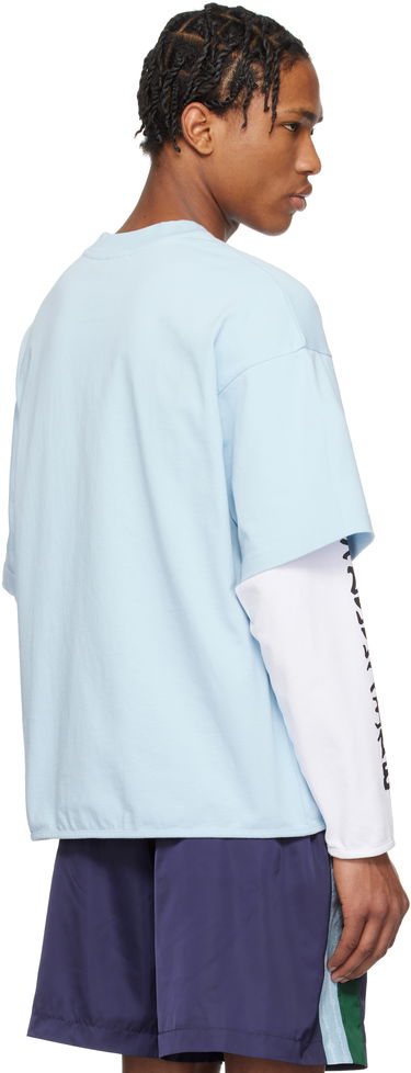 Tričko Casablanca Casablanca 'Casa Way' Skate Double Layer T-Shirt Modrá | MS25-JTP-348-01, 2