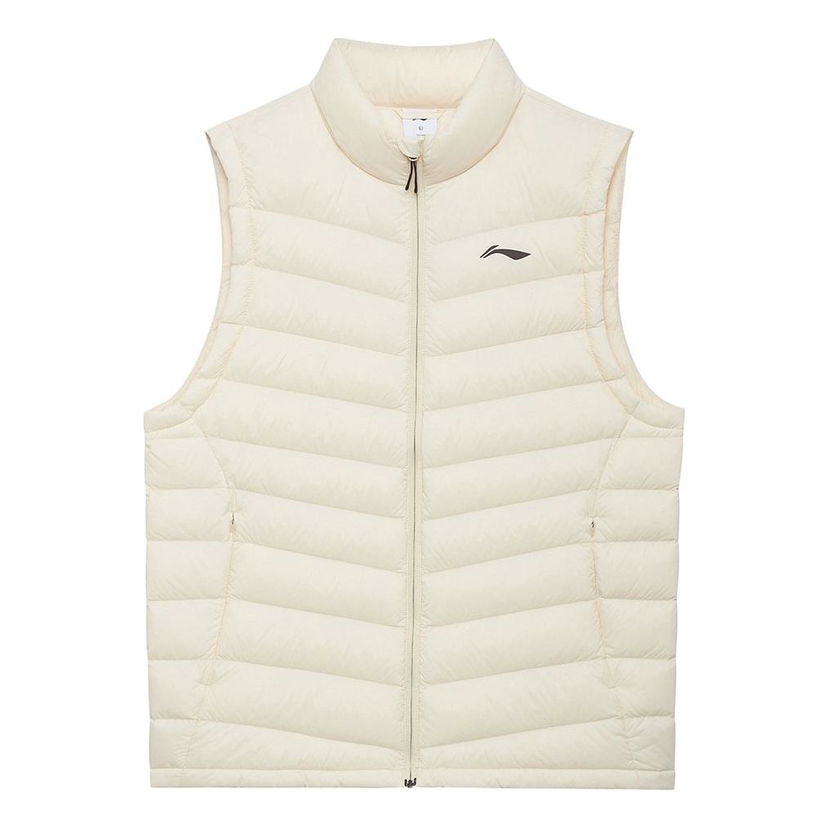 Vesta Li-Ning Fitness Series Down Vest Béžová | AMRS005-2