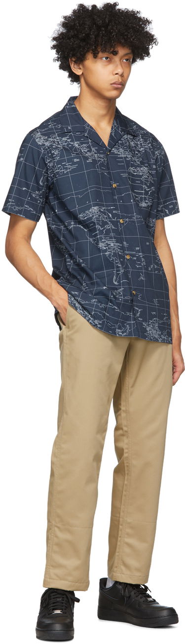 Košeľa CLOT Clot Global Haze Print Shirt Navy | CLSH20SS20011, 3