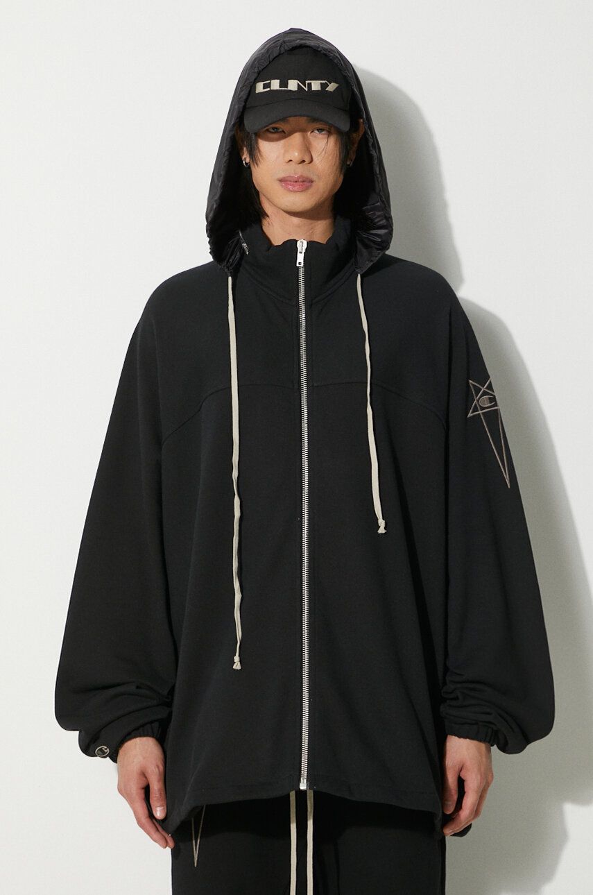 Mikina Rick Owens Rick Owens x Champion Jumbo Windbreaker Hoodie Čierna | CM01D0467, 0