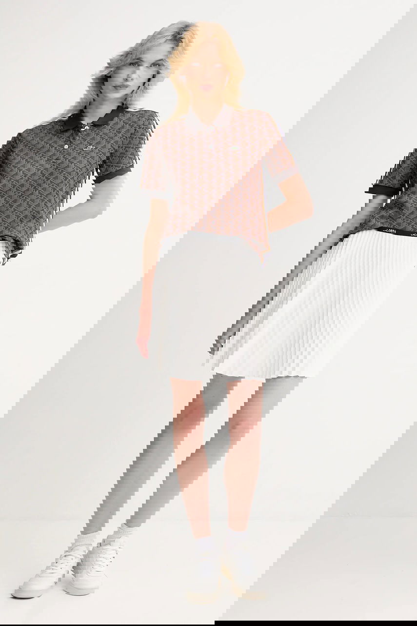 Sukňa Lacoste Mini Pleated A-Line Skirt with Branded Waistband Biela | JF1403, 1