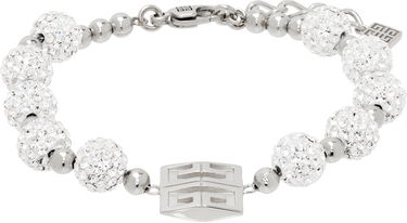 Náramok Givenchy Crystal Embellished 4G Logo Charm Bracelet Metalická | BF20HPF05M040, 0