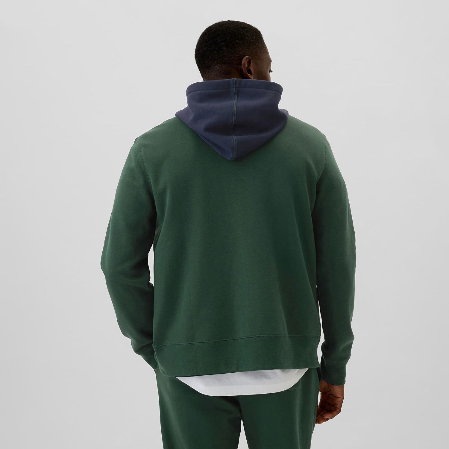 Mikina GAP Sweatshirt Logo Fullzip Hoodie Essex Green XXL Navy | 543905-01, 1