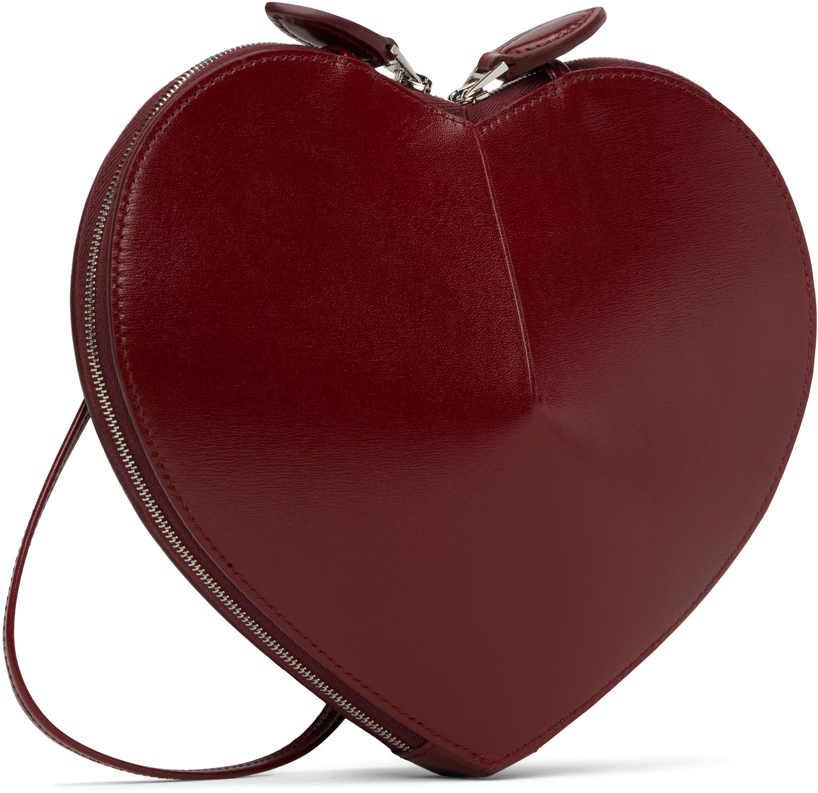Heart Shaped Leather Crossbody Bag