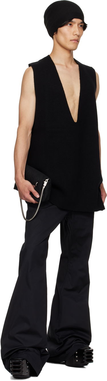 Tielko Rick Owens Rick Owens Concordians V-Neck Tank Top Čierna | RU02E1683 CHWSR, 3