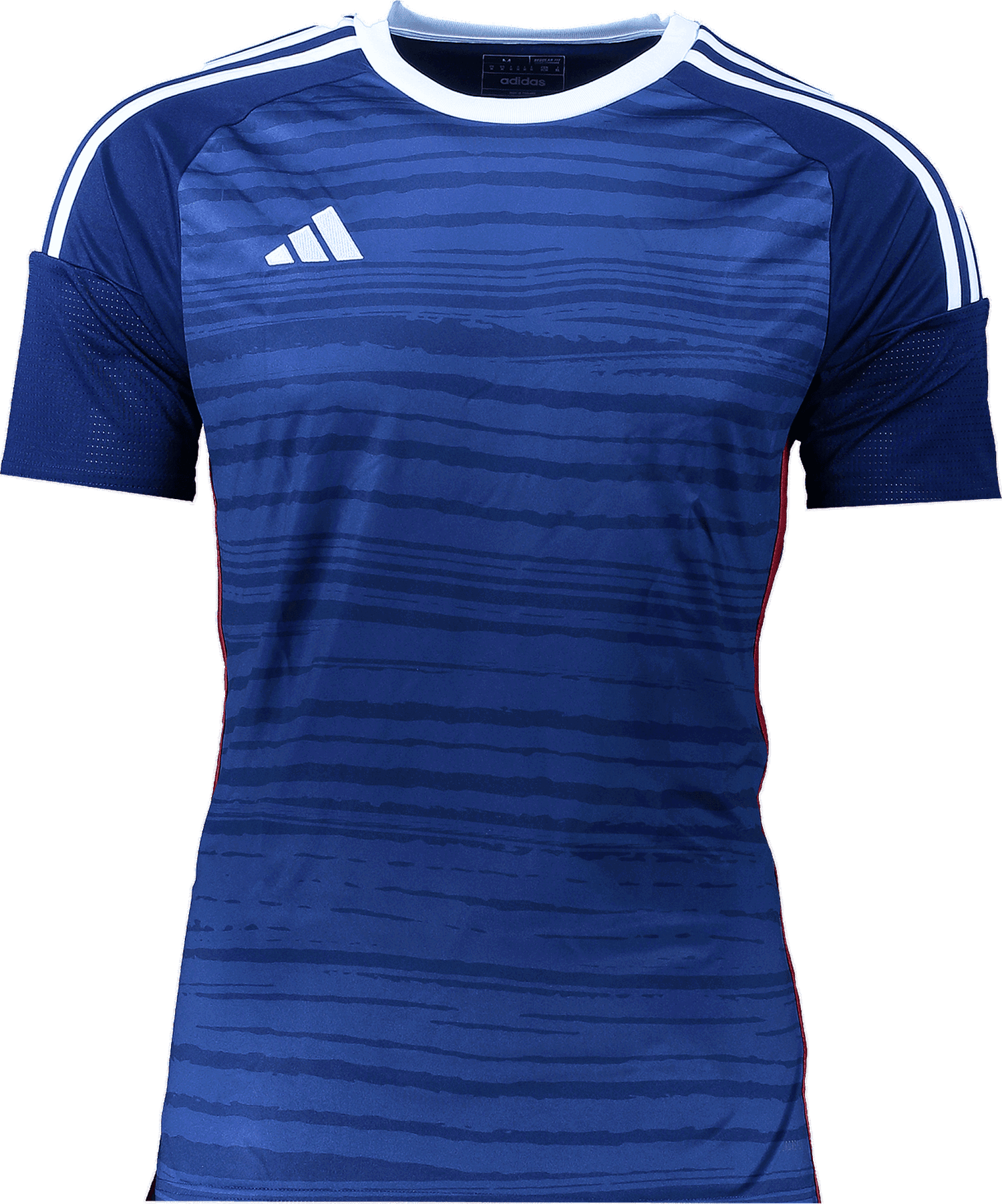 Dres adidas Originals Custom Patterned Short-Sleeve Jersey with Shoulder Stripes Modrá | hr4266blau, 0