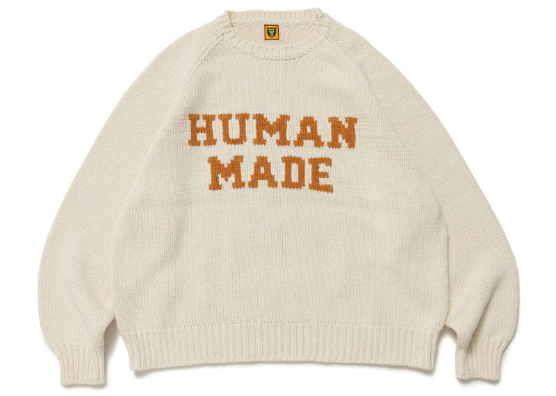 Sveter Human Made Knit Raglan Sweater Biela | HM24CS034