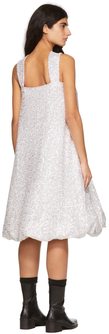 Šaty We11done We11done Sequin Bubble Dress Metalická | WD-OP1-22-182-W-WH, 2