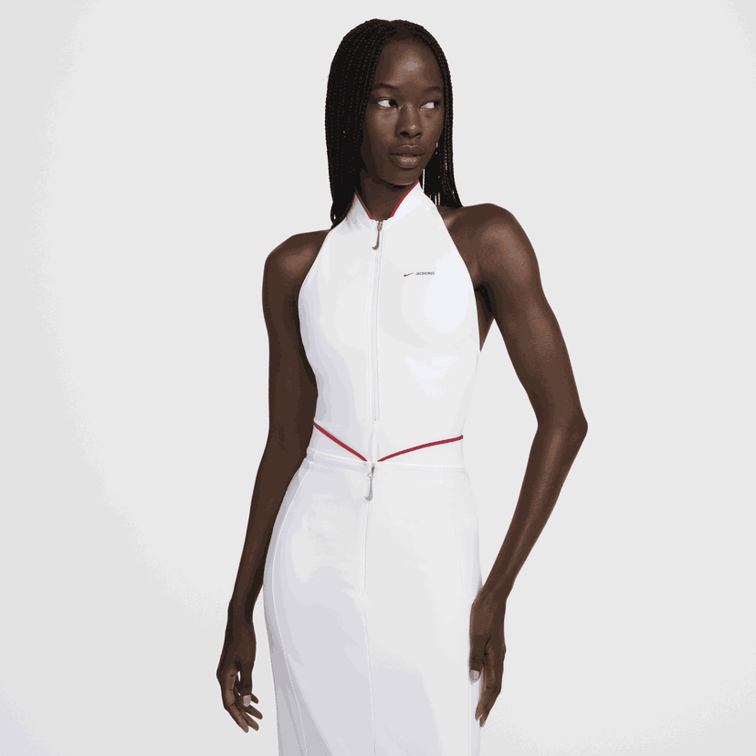 Plavky Nike Jacquemus x High-Neck 1-Piece Swimsuit Biela | HF7810-100