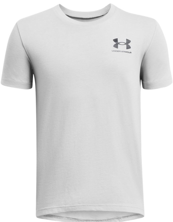 Tričko Under Armour UA B SPORTSTYLE LEFT CHEST SS-GRY Šedá | 1363280-011, 0