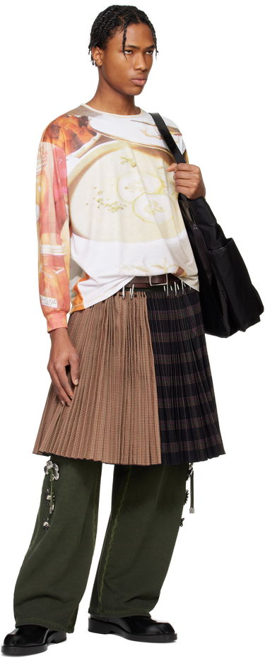 Sveter Chopova Lowena Chopova Lowena Oversized Jersey Soup Graphic T-Shirt Biela | 2313E, 4