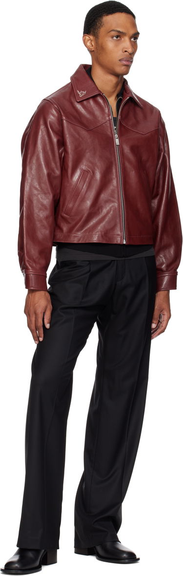 Bunda Enfants Riches Déprimés Enfants Riches Déprimés Principe de l'Amour Western Leather Jacket Vínová | 030-508, 3