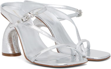 Doplnky Dries Van Noten Dries Van Noten Strappy Sculptural Heeled Sandals Metalická | WS251-1623-207, 3
