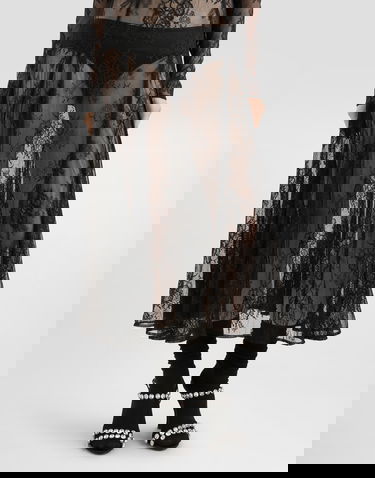 Šaty Dolce & Gabbana Chantilly Lace Dress Čierna | F6JORTGDDPGN0000, 3