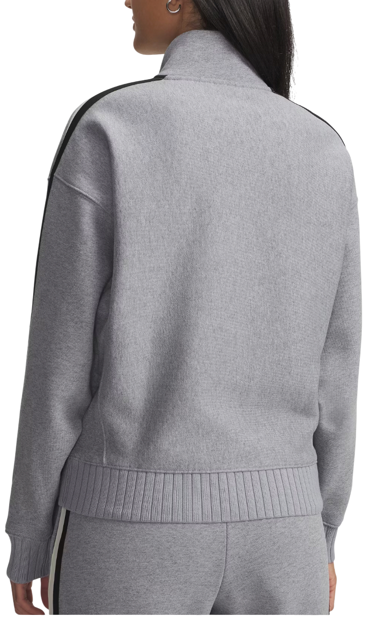 Mikina Under Armour Icon Heavyweight Fleece Quarter-Zip Pullover with Striped Sleeves Šedá | 6004850-011, 1