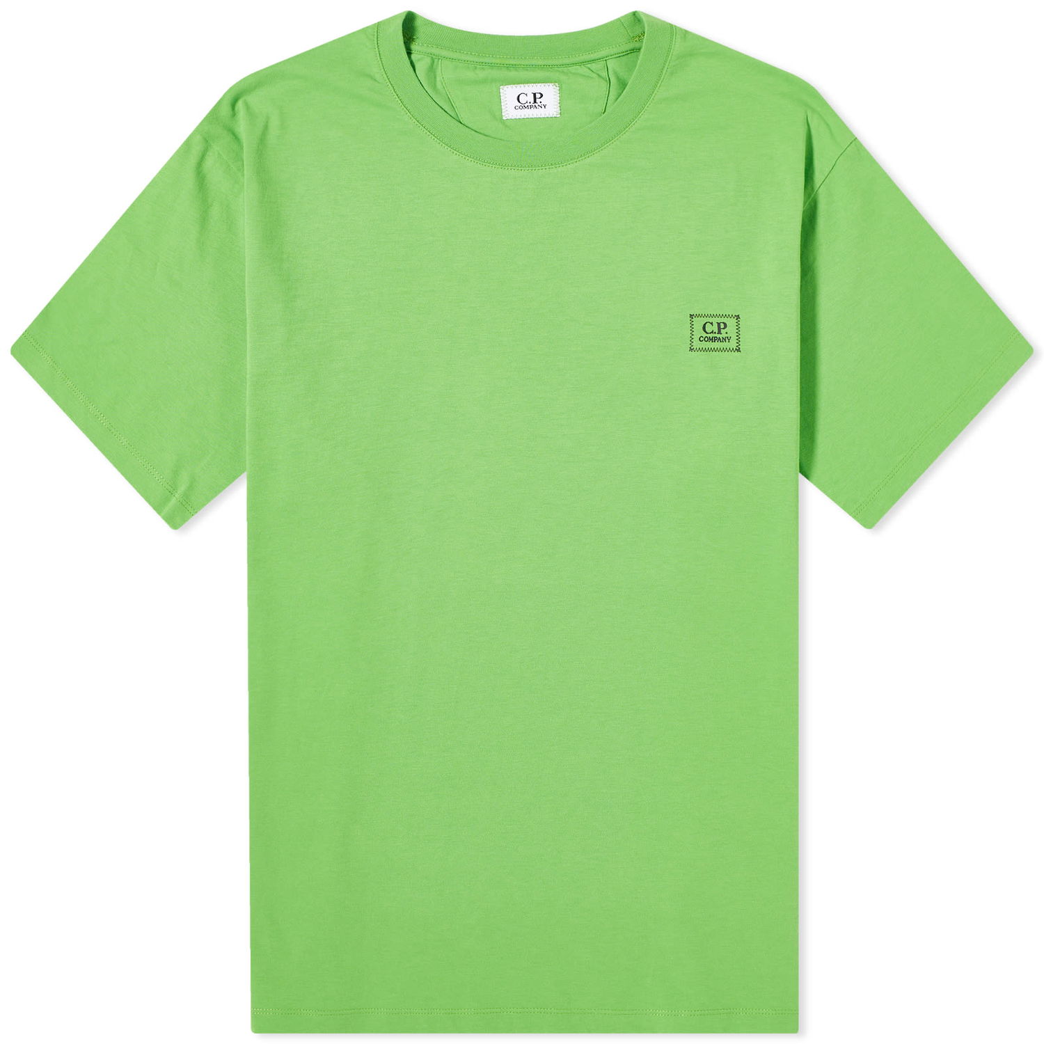 Tričko C.P. Company Logo Detail T-Shirt Zelené | 15CMTS201A-006586W-617, 0