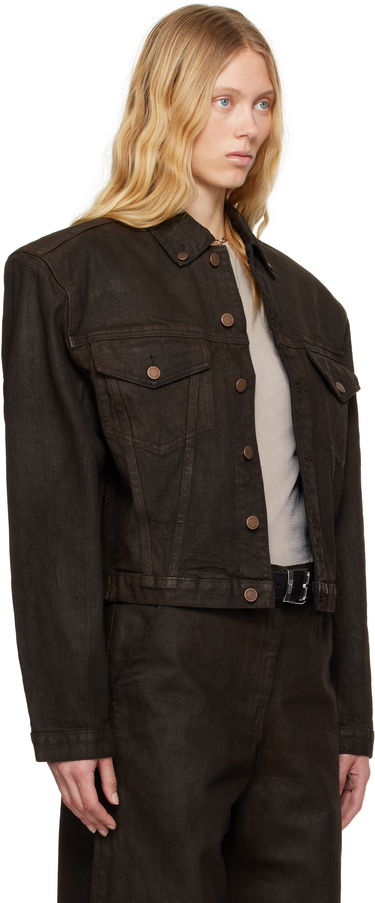 Bunda Entire Studios Entire Studios Shrunken Denim Jacket Hnedá | ESU-S25-11002-MU, 1