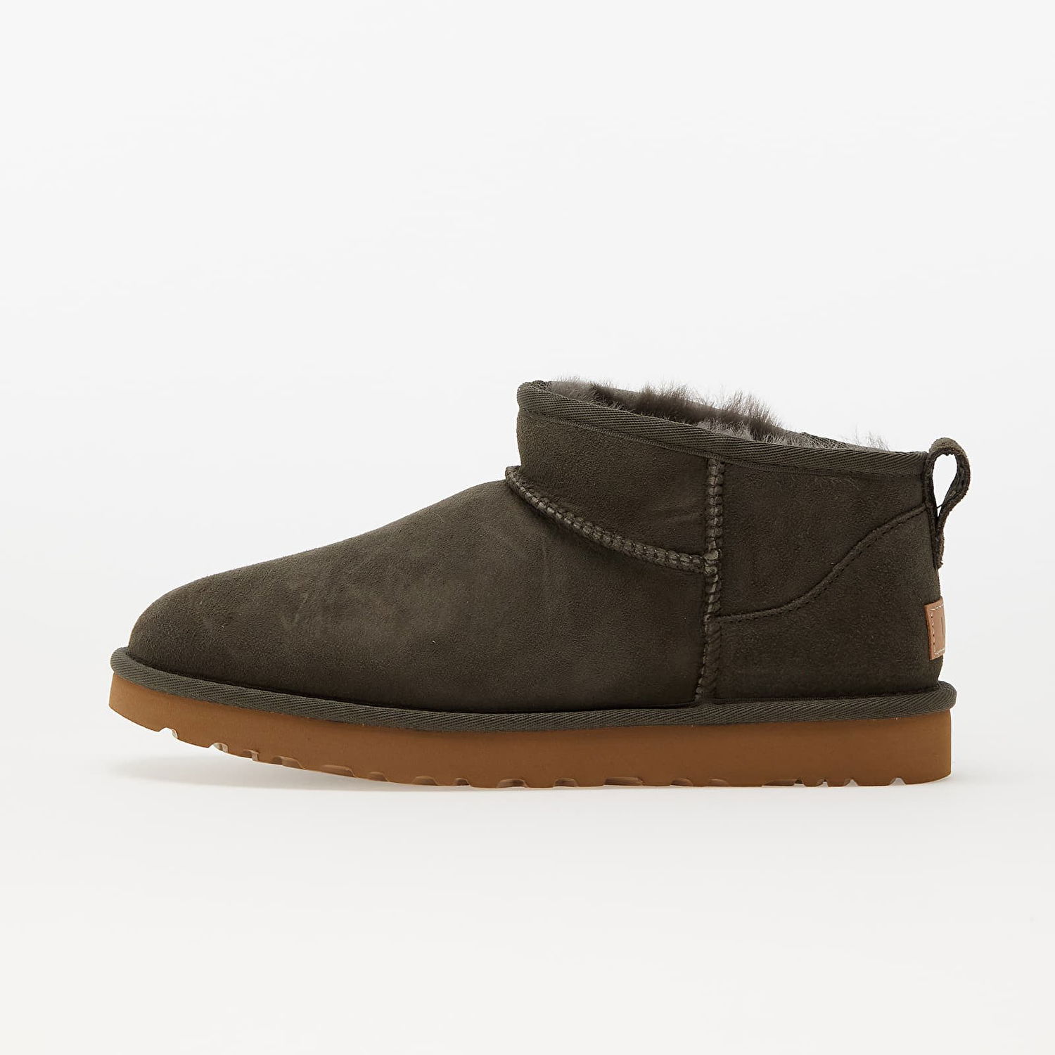 Tenisky a topánky UGG Kožené sněhule W Classic Ultra Mini zelená barva Zelené | 1116109.SLA, 0