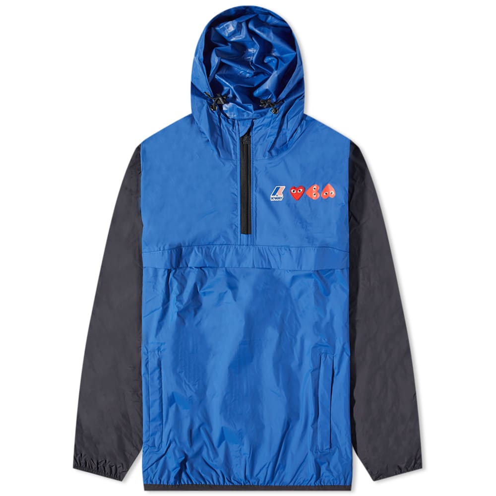 Bunda Comme des Garçons K-Way x Half Zip Block Colour Jacket Modrá | P1J506-2, 0