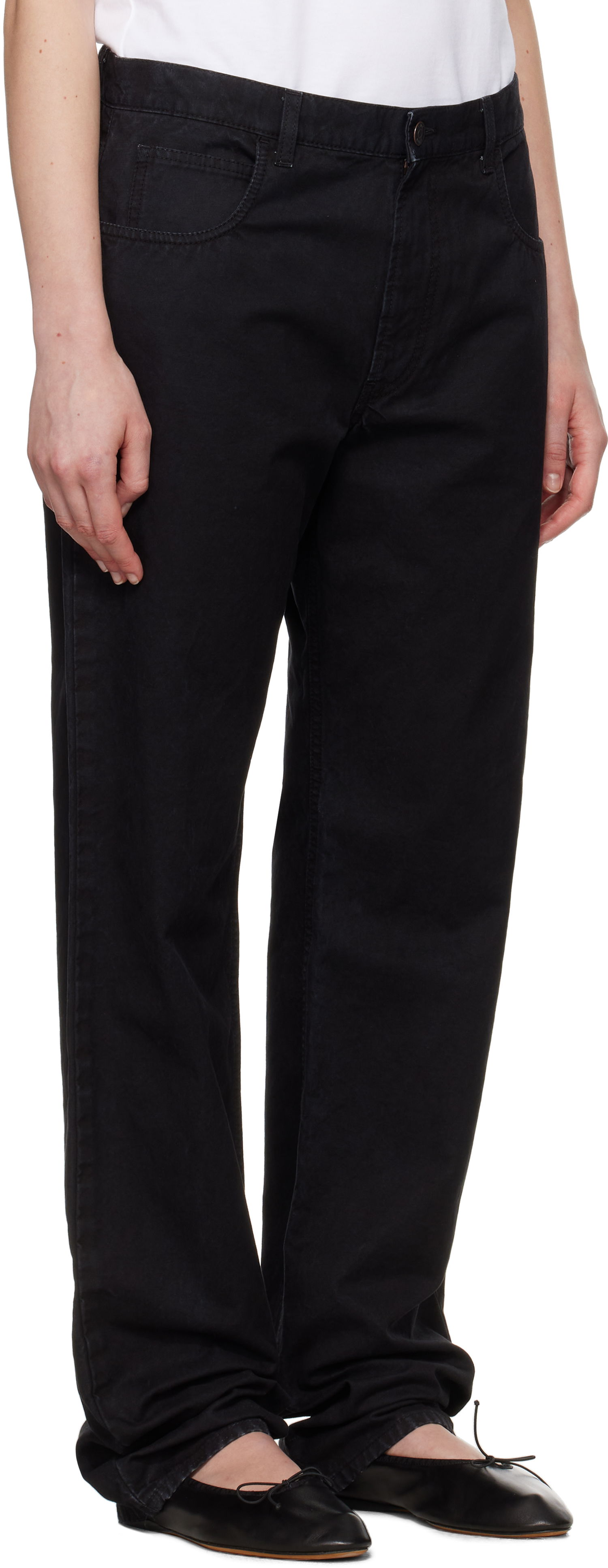 Džínsy The Row The Row Landais Straight-Leg Jeans Čierna | 10000-W3912, 1