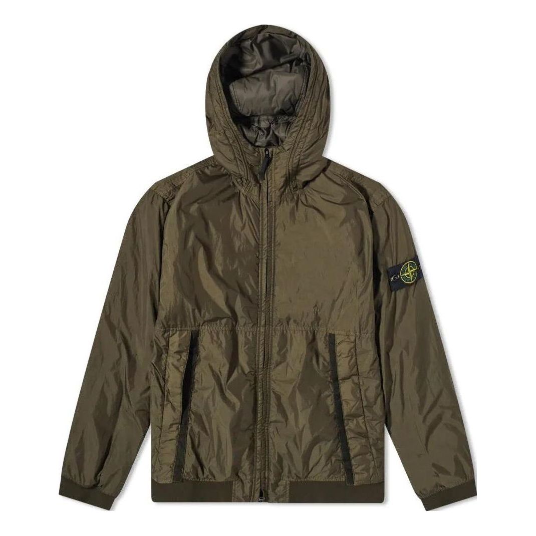 Vetrovka Stone Island Stone Island Logo Patch Track Jacket Zelené | 791540823-V0058, 0