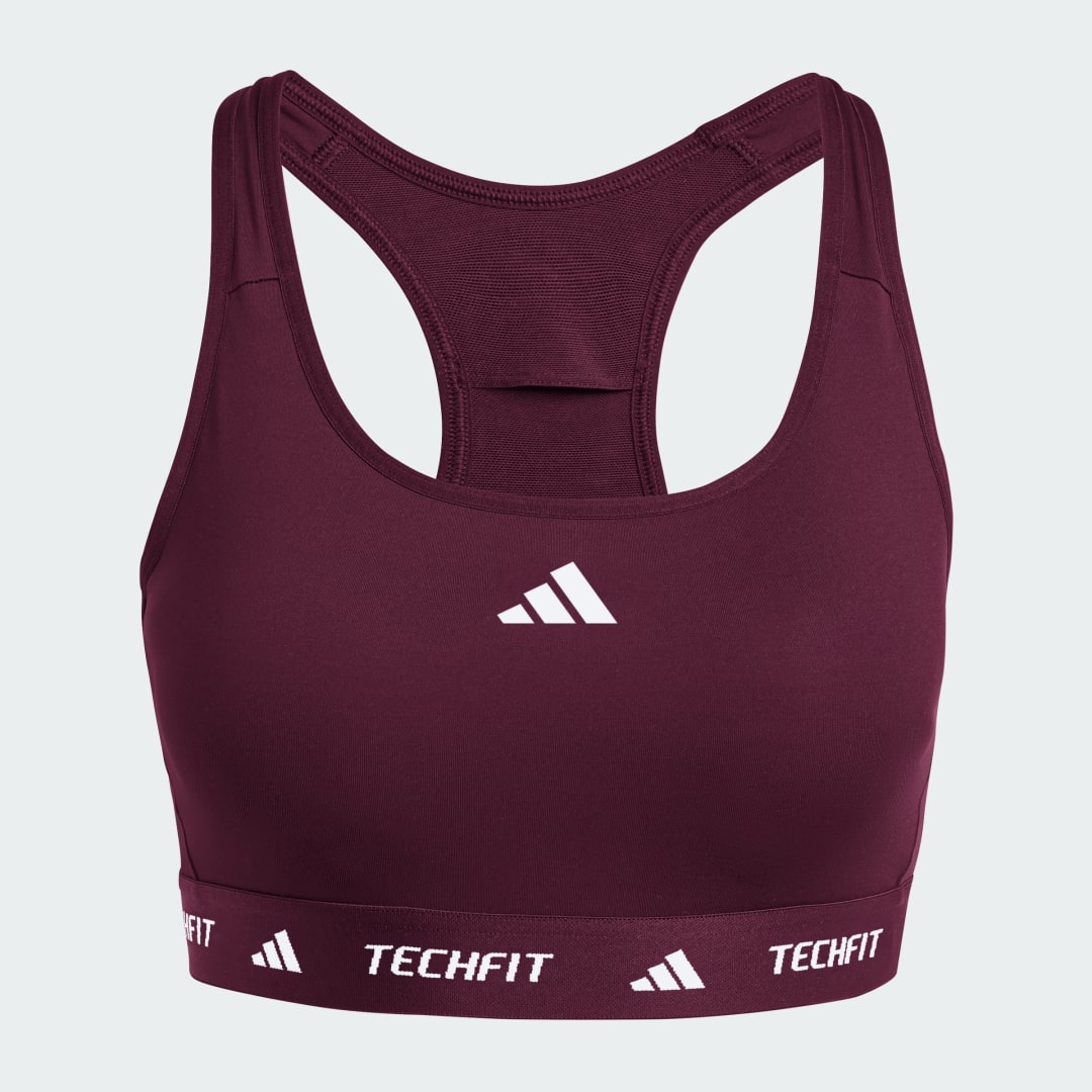 Podprsenka adidas Performance Compression-Fit Workout Bra Fialová | JI5569, 0
