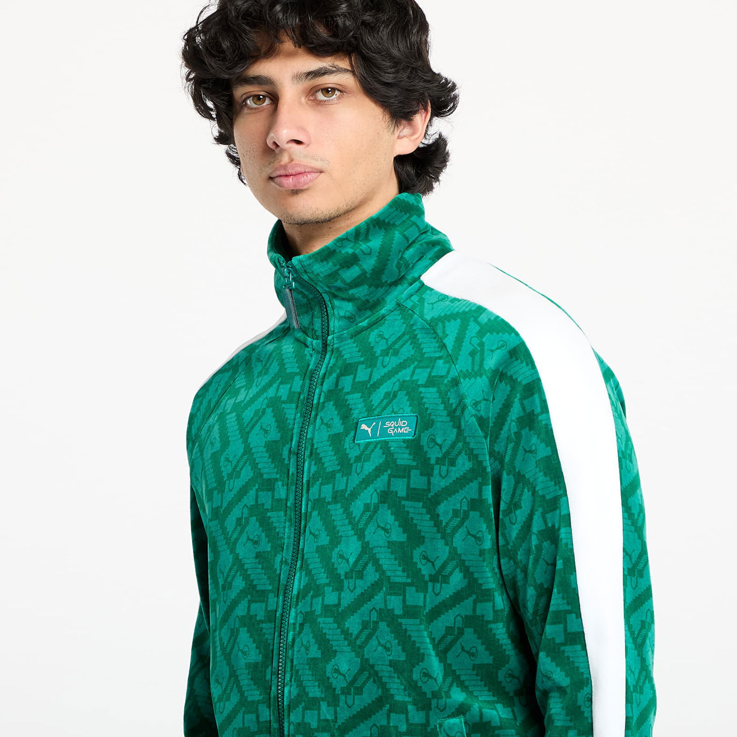 Mikina Puma Squid Game x T7 Iconic Track Jacket Zelené | 62742886, 1