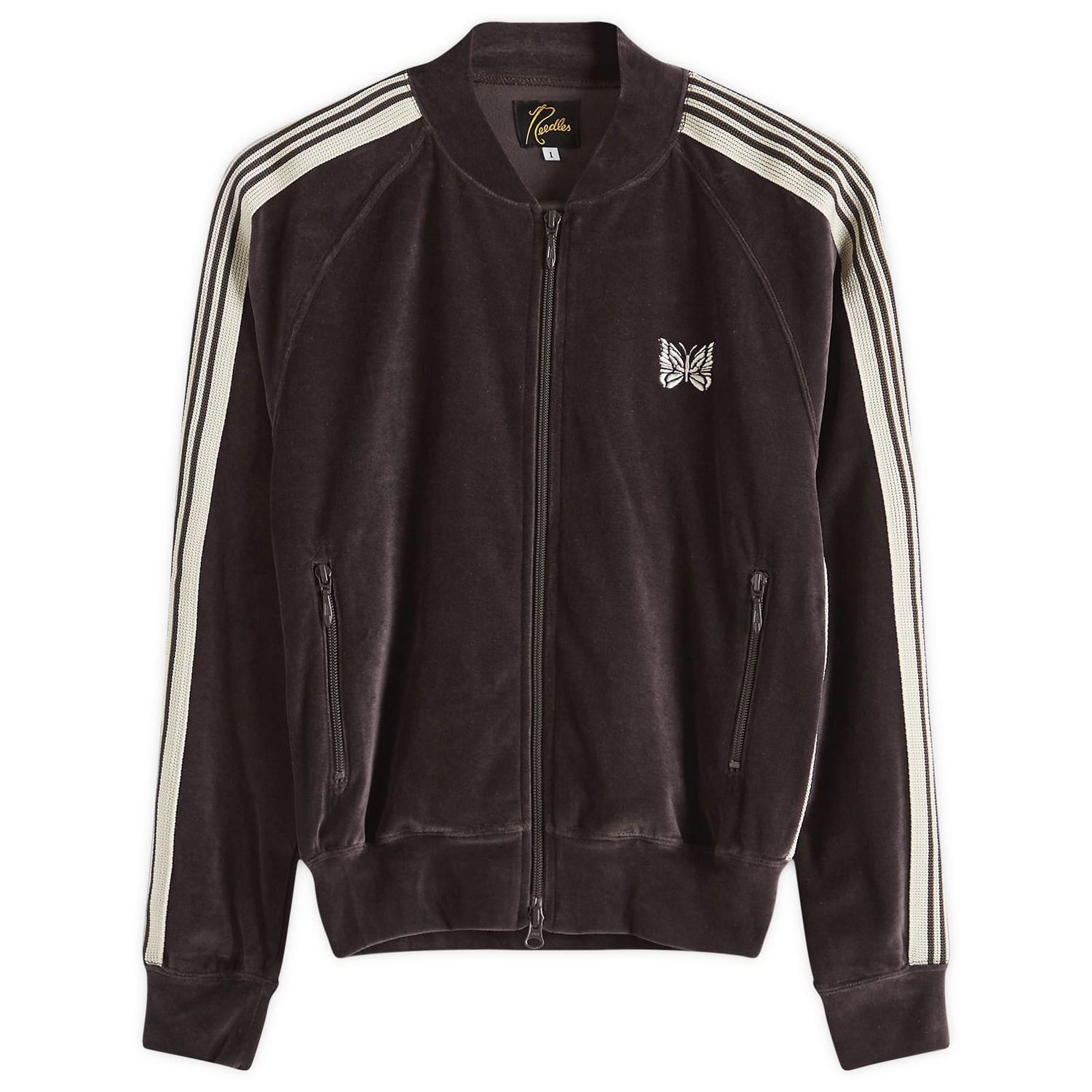 Bomber bunda Needles Needles Women's Rib Collar Track Jacket, Size L Fialová | QV319-B, 1