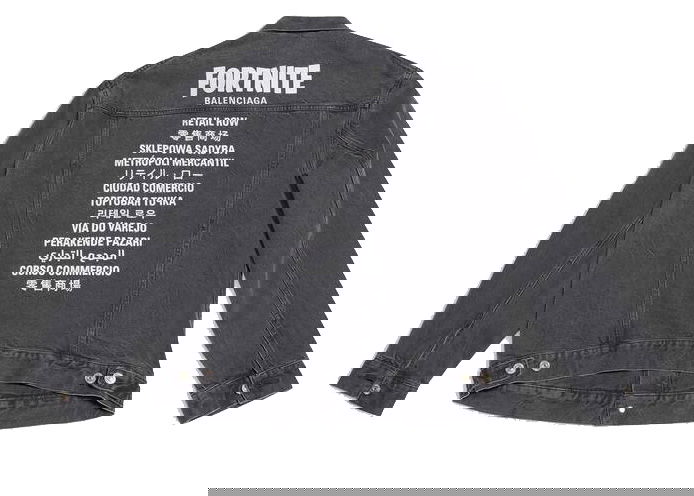 Bunda Balenciaga FORTNITE©2021 x Large Fit Jacket Šedá | 684001TEW051055, 0