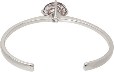 Náramok Maison Margiela MM6 Maison Margiela Silver & White Enamel Logo Cuff Bracelet Metalická | SM6UY0101 P8372, 1