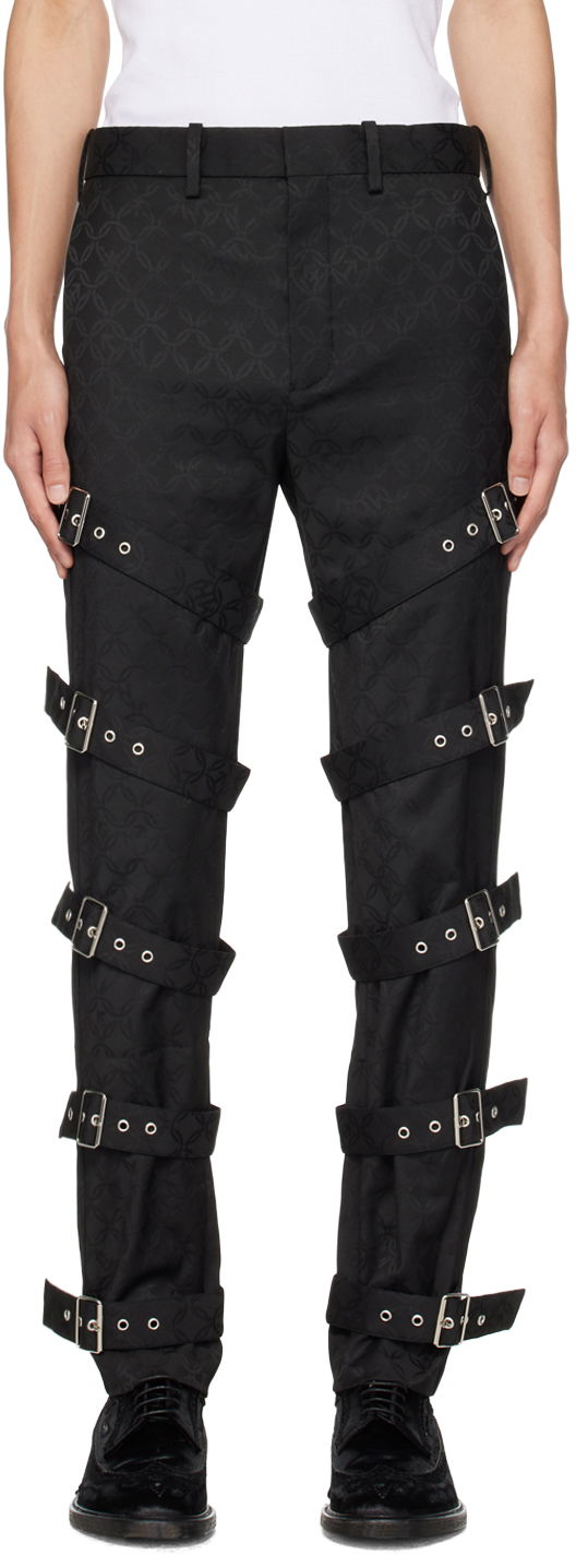Nohavice Charles Jeffrey Loverboy Buckle Strap Trousers Čierna | 31030101, 0