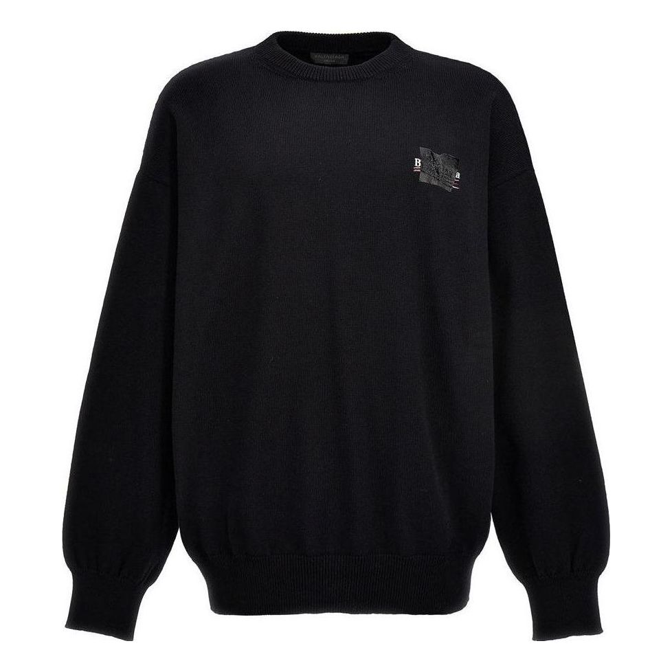Sveter Balenciaga Gaffer Oversized Sweatshirt Čierna | 719158T32631000, 0