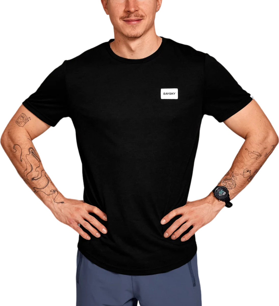 Tričko Saysky Saysky Clean Motion T-Shirt Čierna | xmrss51c901, 0