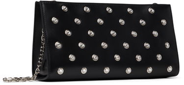 Kabelka Versace Versace Lamb Leather Crystal-Embellished Clutch Čierna | 1015798_1A13490_1B00P, 2