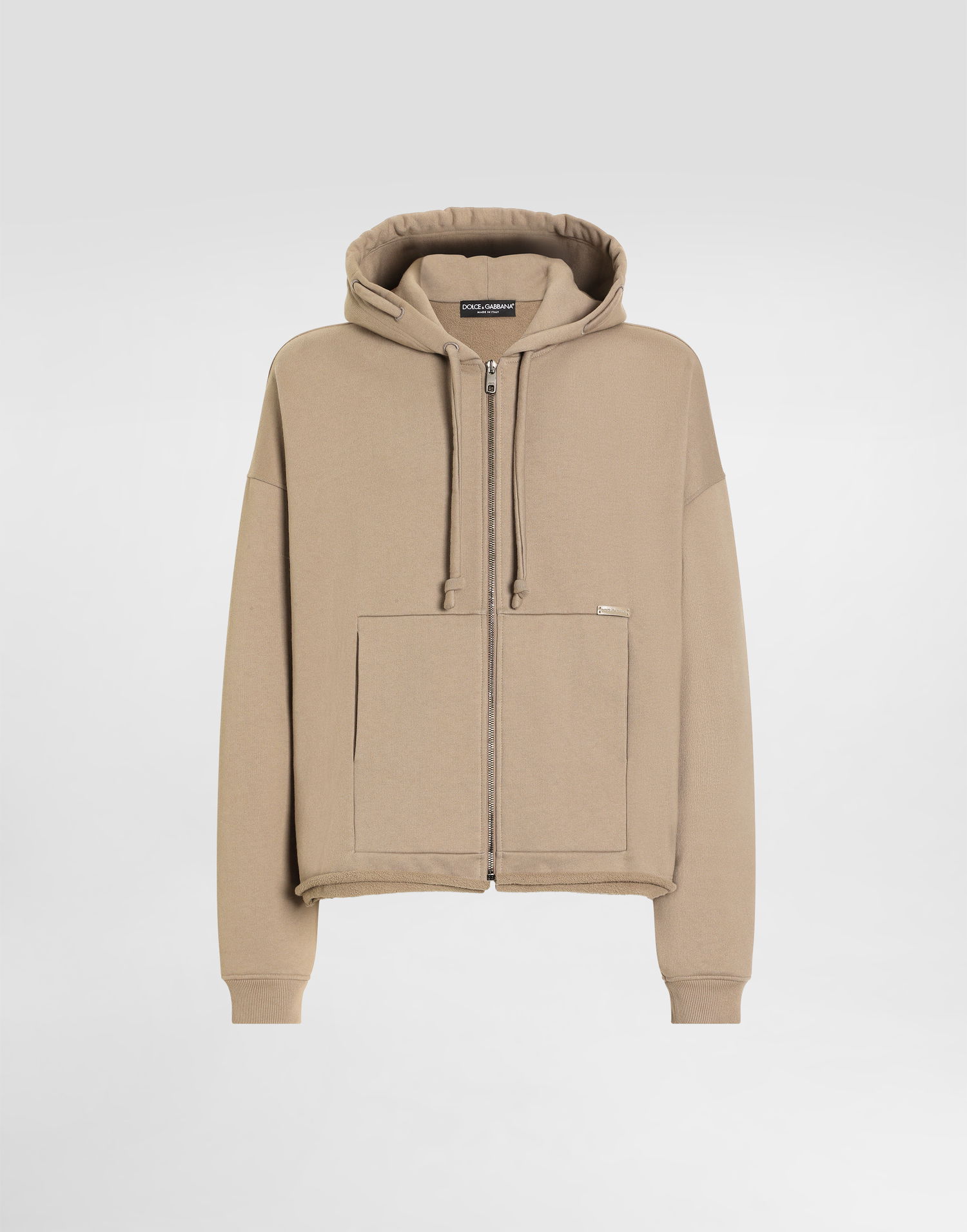 Mikina Dolce & Gabbana Dolce & Gabbana Zip-Up Hoodie Béžová | G9BVJTG7PLAM0160, 0