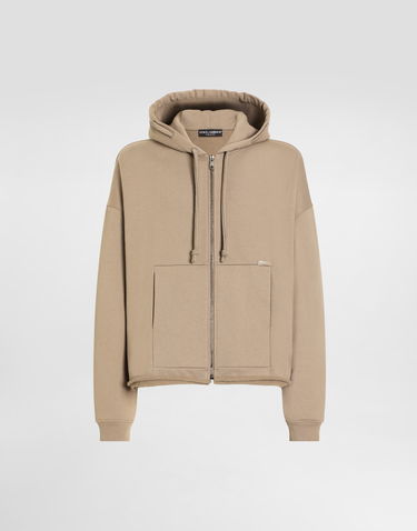 Mikina Dolce & Gabbana Dolce & Gabbana Zip-Up Hoodie Béžová | G9BVJTG7PLAM0160, 0