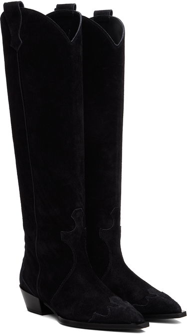 Oblečenie Aeyde Aeyde Aruna Suede Cowboy Tall Boots Čierna | A11-KB-ARUP40CH-223-800-022, 3