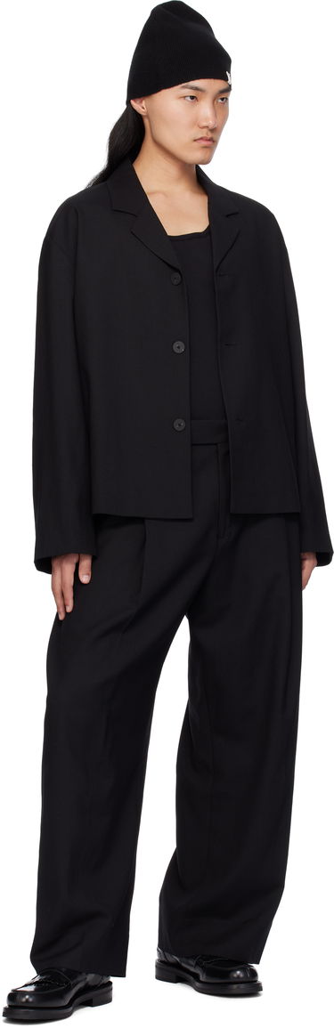 Nohavice Studio Nicholson Studio Nicholson Pull Wool Trousers Čierna | PULL SNM - 1278, 3