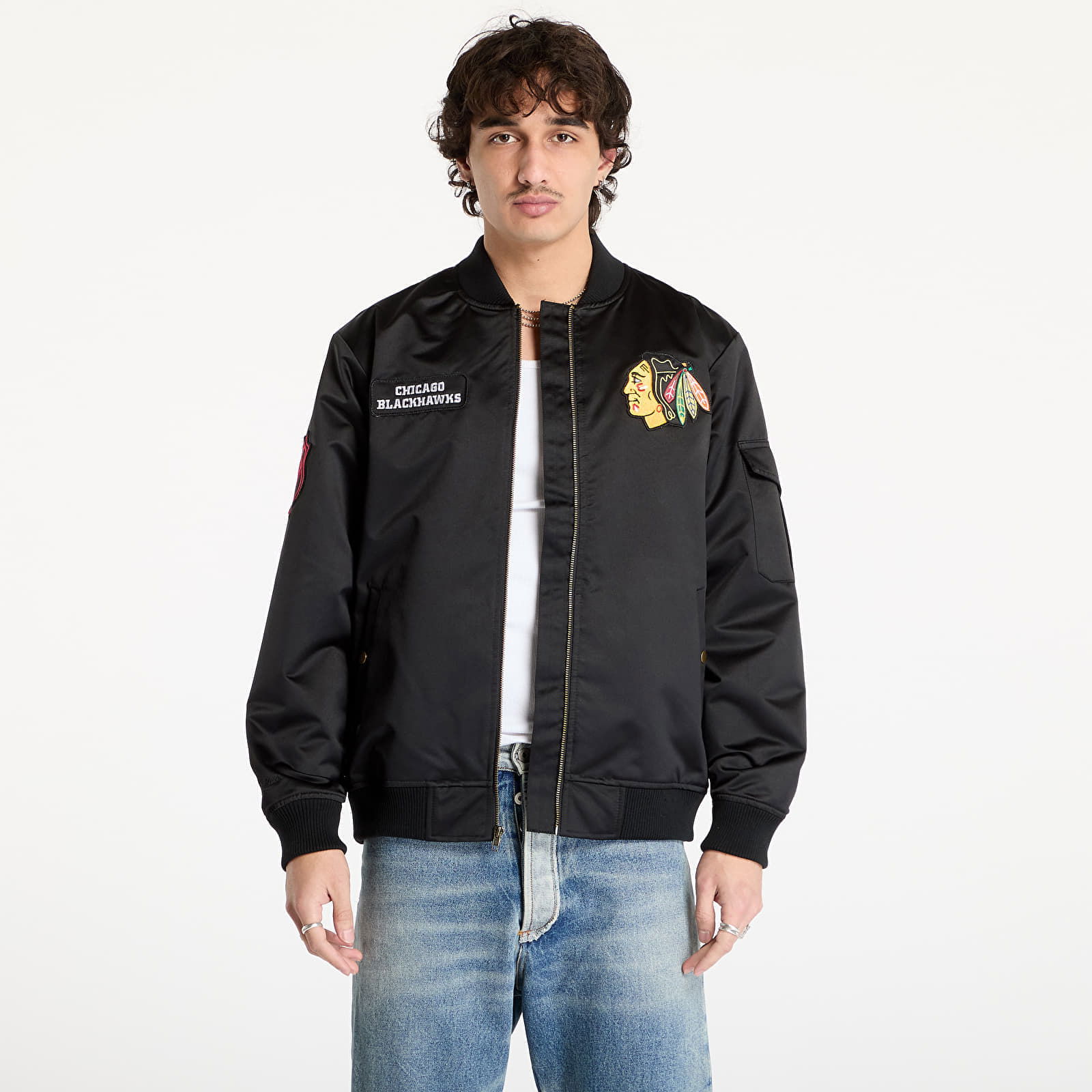 Team Leader Satin Bomber Jacket