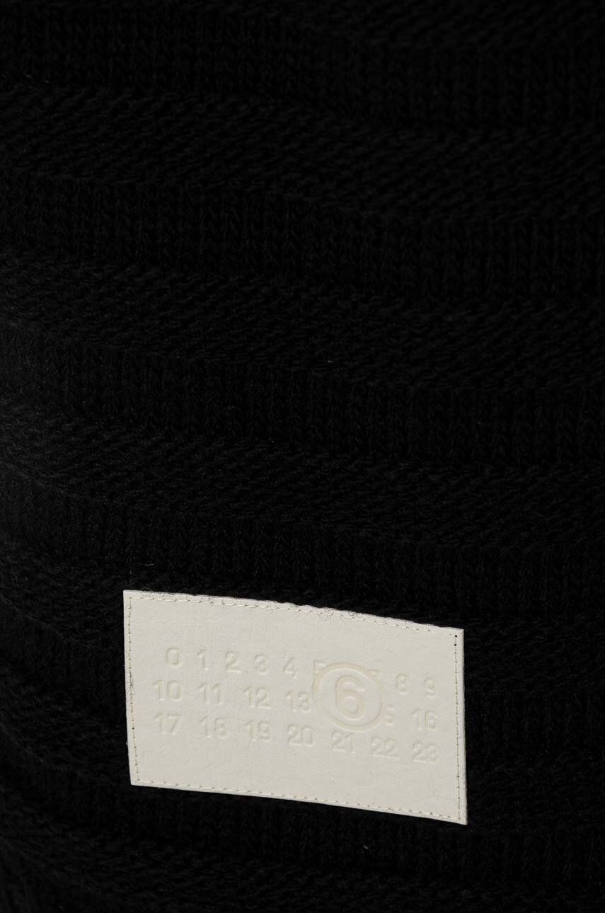 Šál Maison Margiela Wool Scarf With Applique Čierna | S52TE0054.M13040, 1
