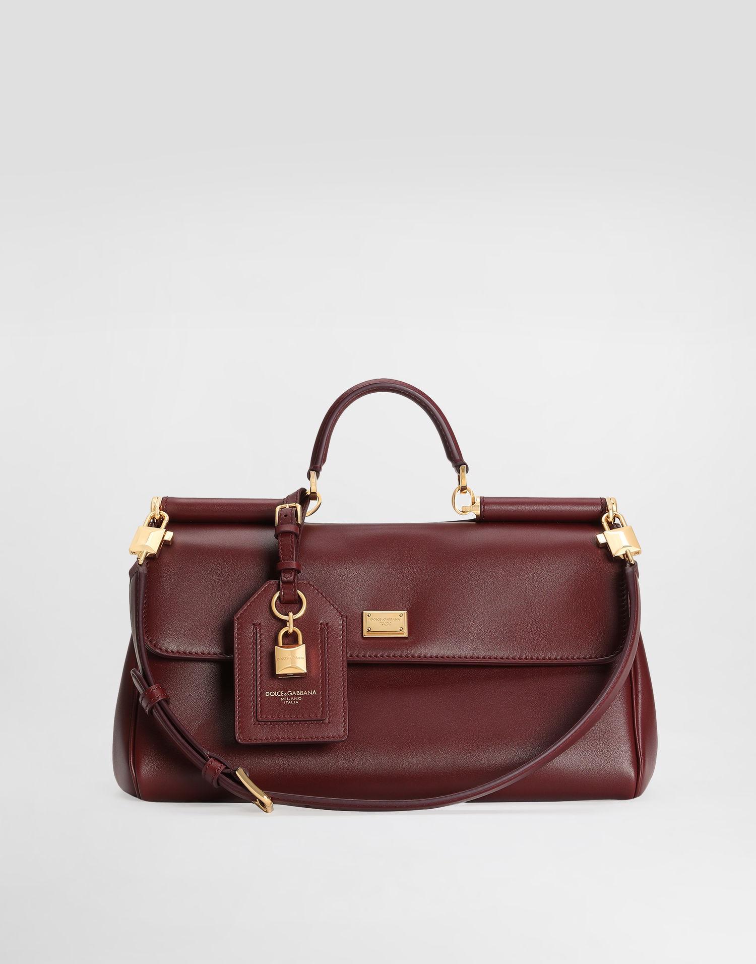 Kabelka Dolce & Gabbana Dolce & Gabbana My Sicily Plongé Calfskin Handbag Vínová | BB7782B732180346, 1