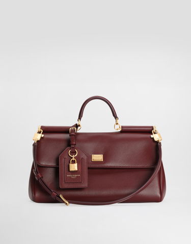 Kabelka Dolce & Gabbana Dolce & Gabbana My Sicily Plongé Calfskin Handbag Vínová | BB7782B732180346, 1